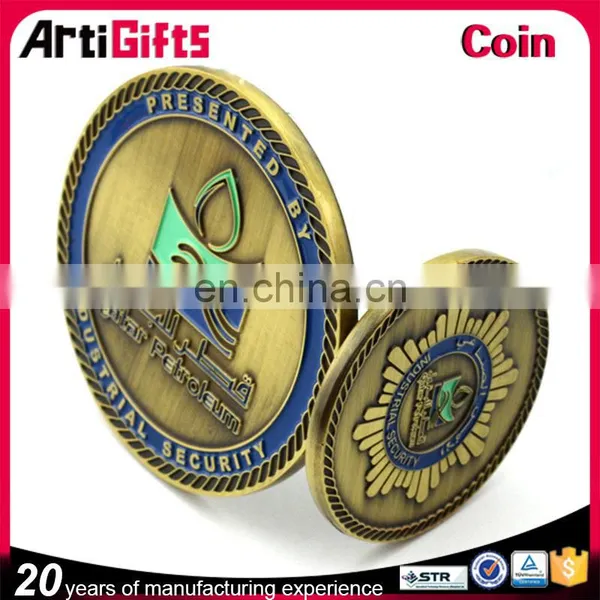 China Factory Supply Cheap Soft Enamel Gold Plated Coins photo-4