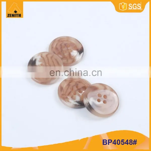 High Quality Fancy 4 Holes Plastic Resin Button for Coats BP40548 photo-5