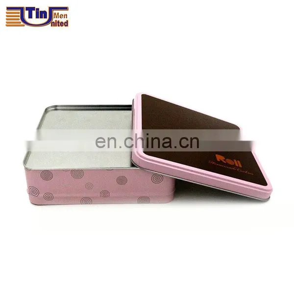Middle Square Cookie, Biscuit, Gift Matt Varnish Tin Box photo-4
