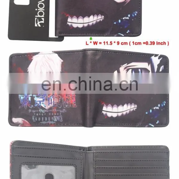 Anime Tokyo Ghoul Wallet Ken Kaneki Purse Card Pack Men Wallet Money Bag Credit Card Holders New Dollar Bill Wallets photo-2