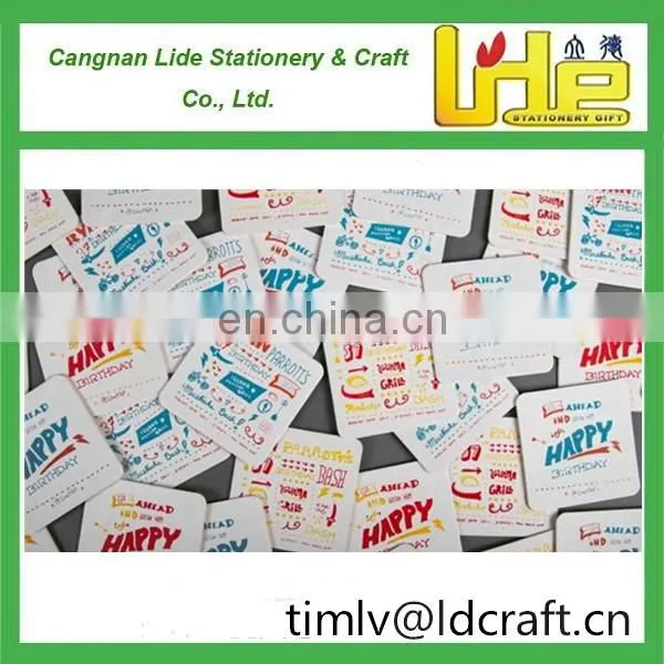 100X100mm Paper Coasters With Custom Logo Printing