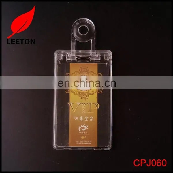 Factory New Designed Vertical Strong Rigid Plastic ID Card Holder photo-6