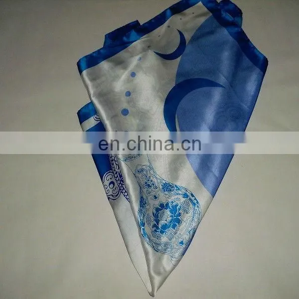 Gift Order Fashion New Design Printed Chinese Traditional Pure Silk Scarf photo-3