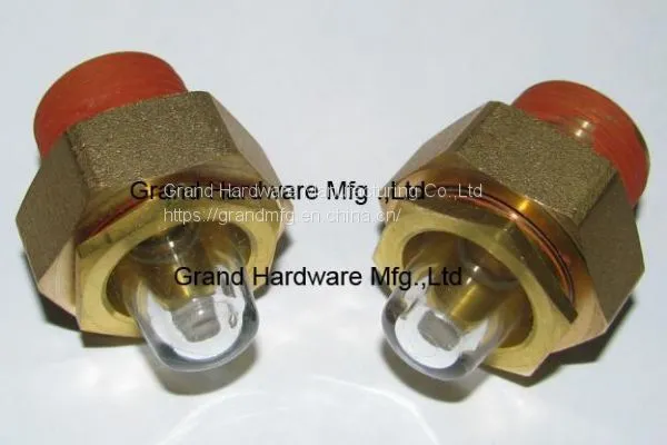NPT 1/2 Inch Male Thread Coolant Sight Glasses Oil Level Gauge Indicator for Heavy Duty