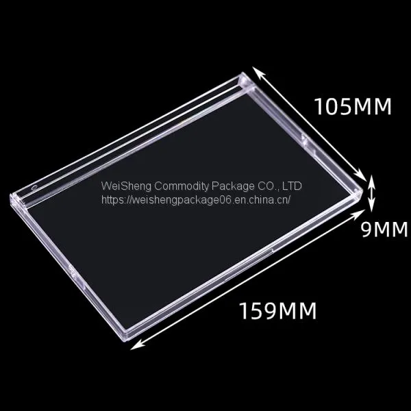 Wholesale Weisheng 4x6 Inch Office Calendar Holders Desktop Stand Plastic Box Calendar Keeper Display Calendar Case photo-2