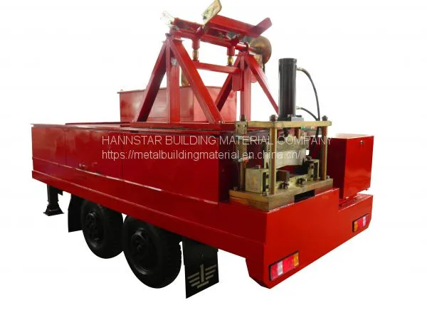 KR18 Roll Forming Machine Roof Arch Sheet Machine With Trailer and Diesel Generator