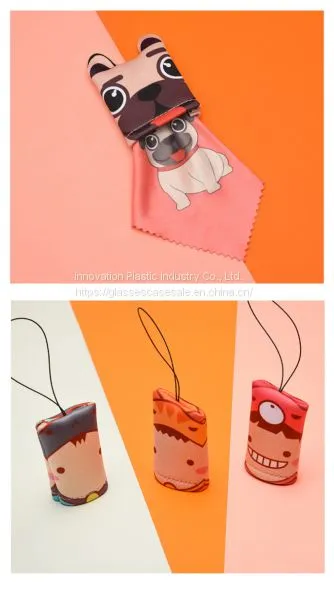 Microfiber Glasses Cloth With Cartoon Decoration, Personalized and Creative Eyewear Cloth photo-4