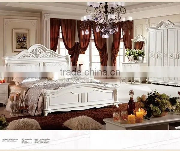 White Wood Bed