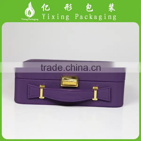 Hinged Decorative Leather Gift Storage Box photo-2
