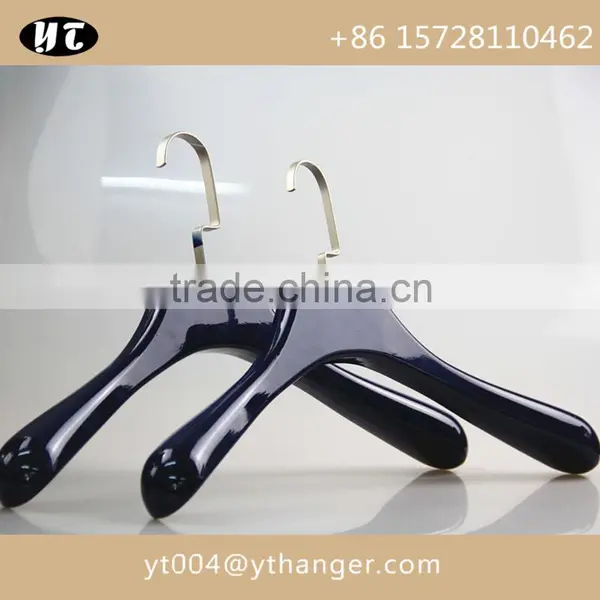 High Gloss Brown Wooden Hanger and Pants Hanger With Custom Size and Logo photo-5