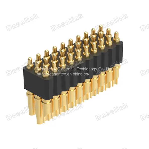 Dnenlink 2.00mm Pitch Triple Row H4.0mm Solder Male Header Pogo Pin Connector photo-4