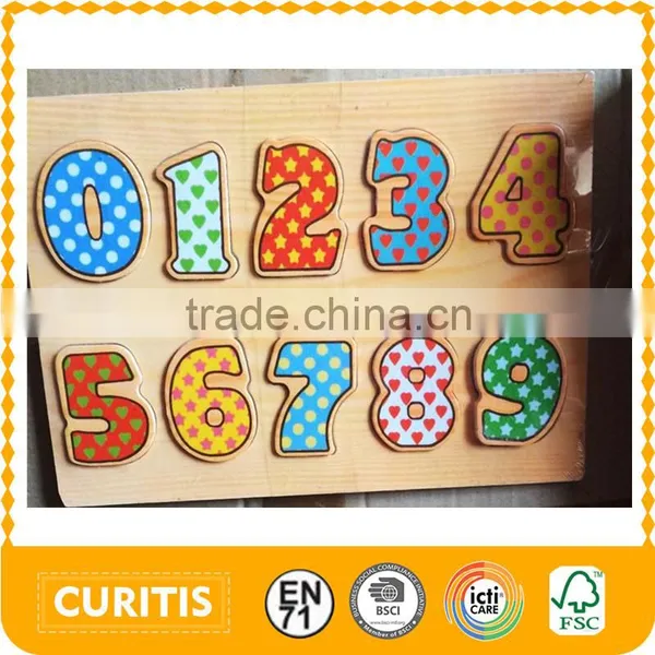 2016 Hot Wholesale Cheap Jigsaw Puzzle For Kids 29.5*21.5*0.8cm Number Puzzle For Child