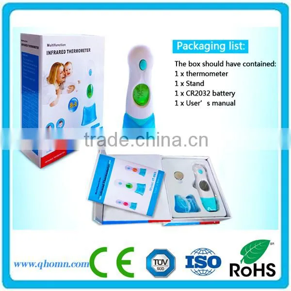 Non Mercury Wireless Intelligent Featured Multi Thermometer Braun Ear Forehead Object Food Temperature Indicator Digital Scanner photo-2