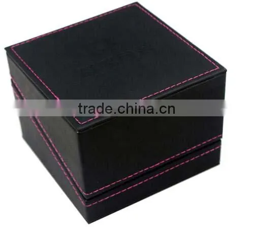 Faux Leather Watch Display Case, Single Men Watch Storage Box photo-2