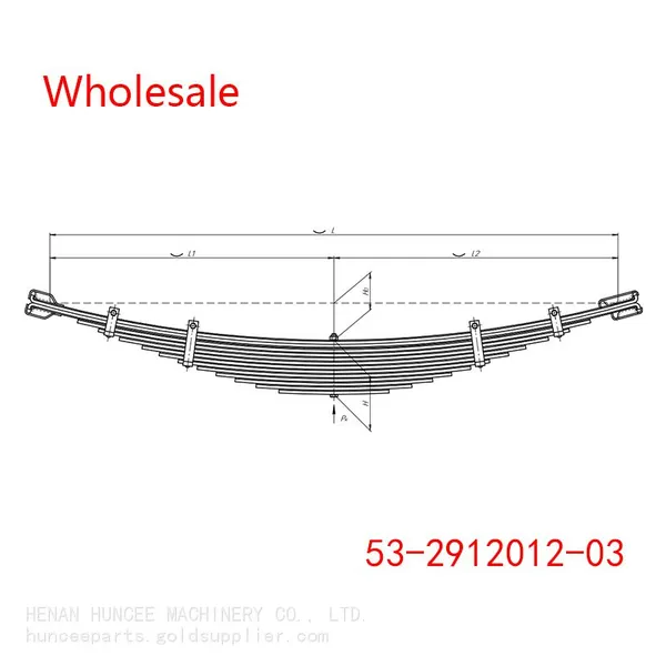 GAZ Rear Leaf Springs 53-2912012-03 Wholesale photo-2
