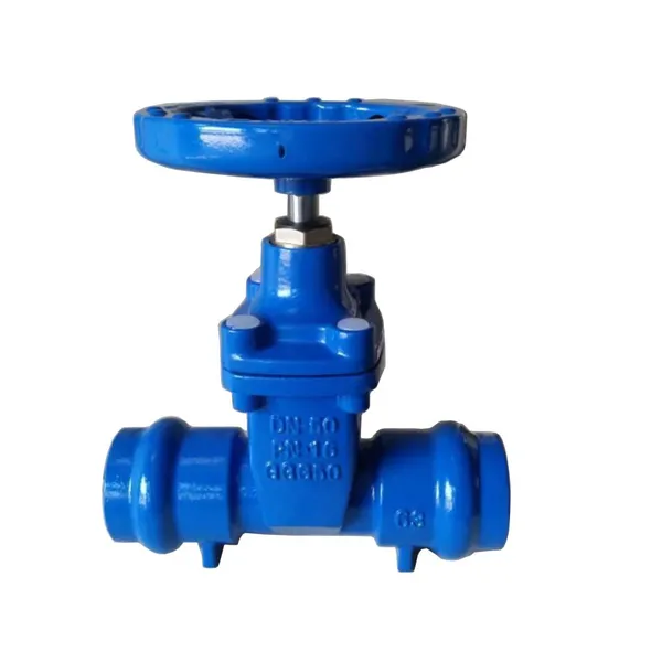 Ductile Iron GGG50 Socket End 110mm Gate Valve Resilient Seated Gate Valve for PVC Pipe