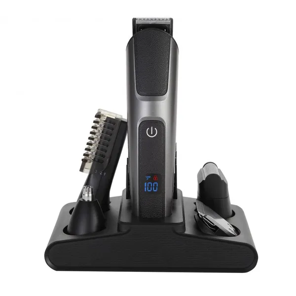 Men Grooming Kit Gift Set for Husband, Easy-to-Use Hair Clipper & Trimmer, All-in-One Self Grooming Set for Beard & Body Hair