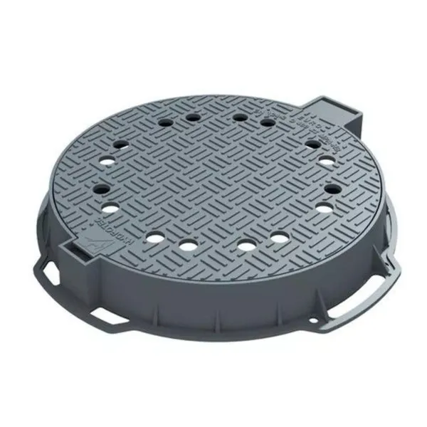 China Factory Price Jingdong Brand Black Durable 600*700mm Ductile Iron Manhole Cover EN124 D400 for Parking Safety photo-3