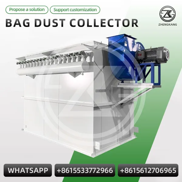 Cement Plant Pulse Jet Bag Filter Dust Collector Industrial Baghouse Dedusting System For Raw Material Crushing Dust