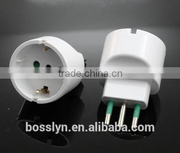 Germany European to Italy Chile Power Plug Adapter Travel Converter Vacation photo-2