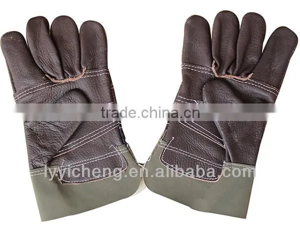 High Quality Cow Split Leather Welding Gloves photo-3