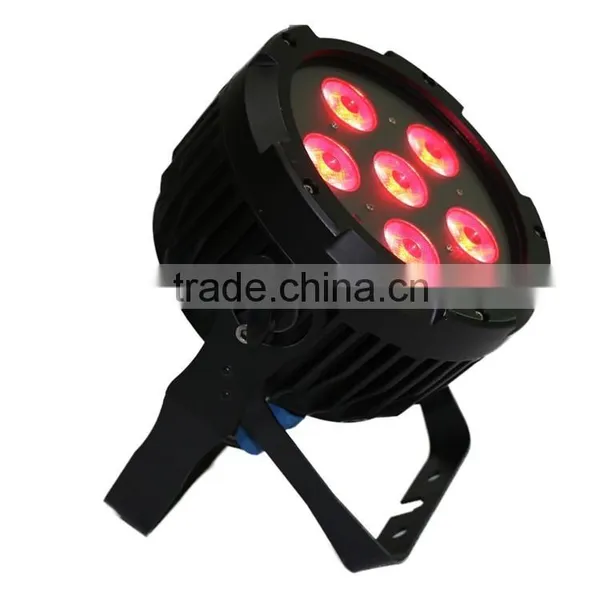 DMX512 Led Stage Par Light 6pcs 15w RGBWA 7in1 Outdoor Lighting photo-4