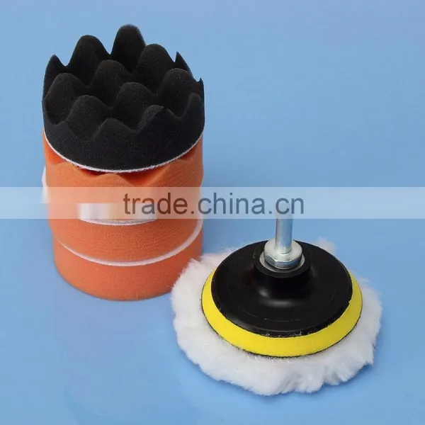 Sponge-Polishing-Waxing-Buffing-Pads-Kit-For-Compound-Auto-Car-Driller photo-2