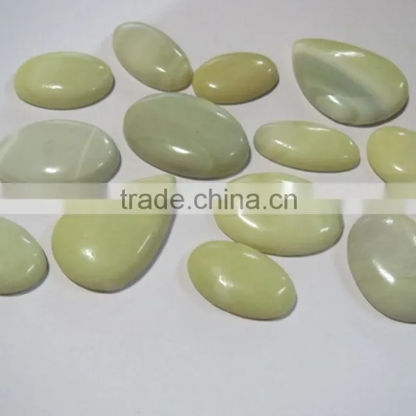 Lemon Jade Stone Cabochons Loose Gemstones photo-3
