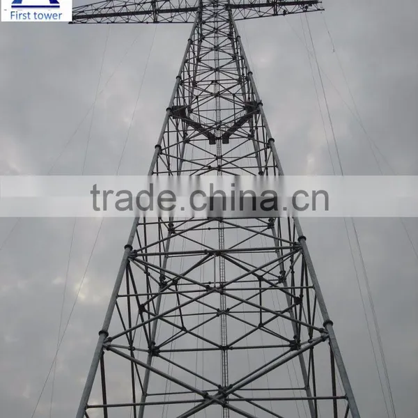 Galvanized 132kv Steel Power Transmission Line Tower photo-3