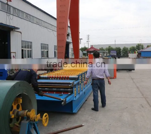 Corrugated Sheet Metal Roof Making Machine, Double Layer for Corrugated and Trapezoidal Roof Tile Machine Most Popular photo-6