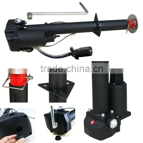 12V 3500 Lbs Electric Power Tongue Jack RV Boat Jet Ski A-Frame Trailer Camper 1 photo-5