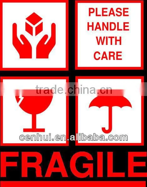 2015 New Fashion High Quality Ptinted Sticker Fragile Label photo-2