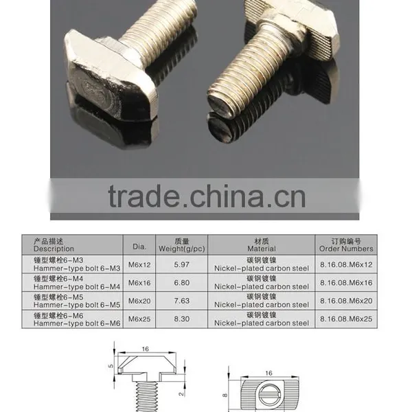 T Head Aluminium Bolt photo-2