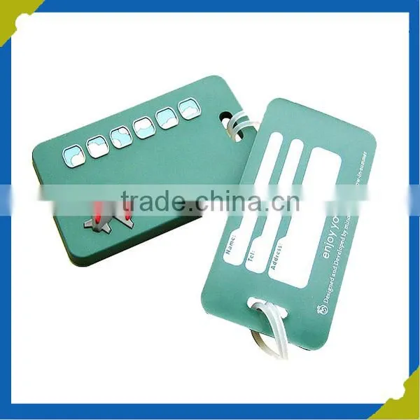 Customized Made Luggage Tags Airplane Luggage Tag Aircraft Logo Rubber Tag photo-3