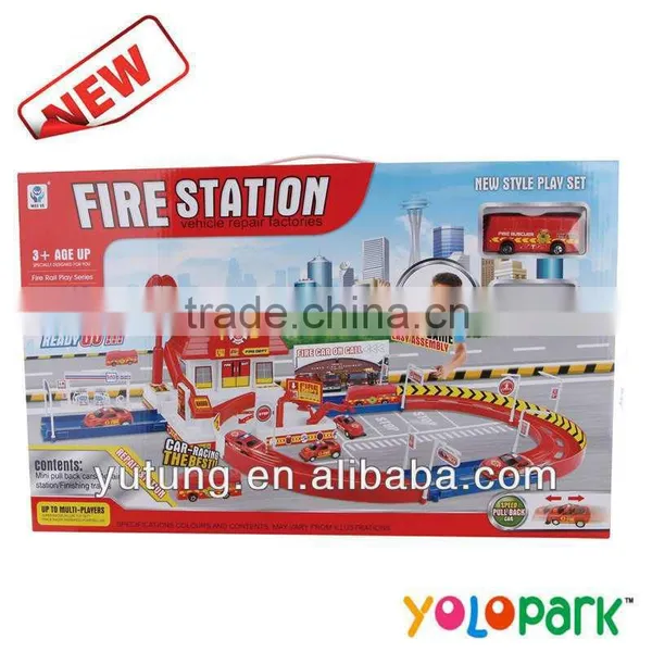 Pull Back Fire Engine Car Game/car Toys photo-2