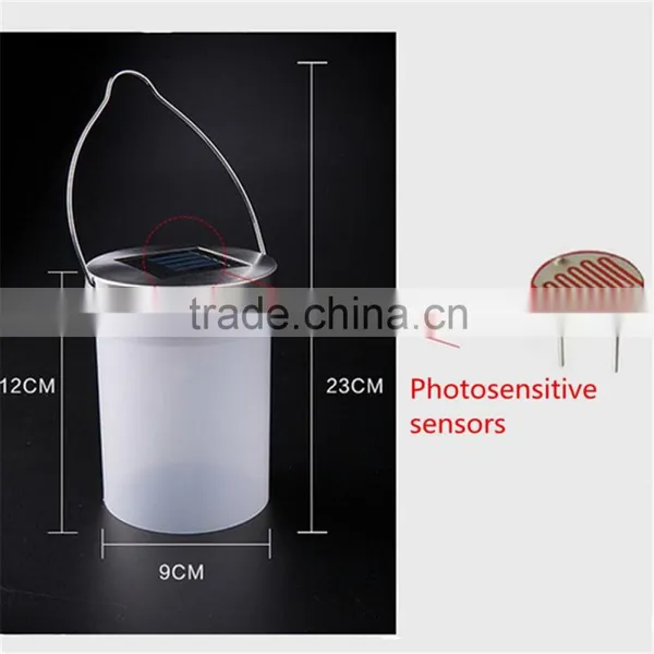 Waterproof Solar Power Hanging Cylinder Lanterns LED Landscape Path Yard Garden Outdoor Patio Holidays Decoration Light Lamp photo-6
