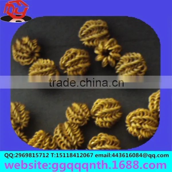 Metal Cotton Ramie Thread Woven Flat Circle Yarn Double Leather Cord Watermelons Pumpkins Copper Wire Spring Ball