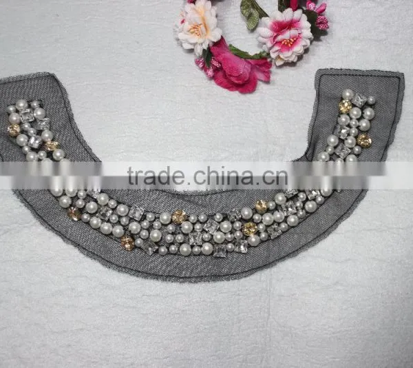 Fashion Neck Trim Beads Trimming