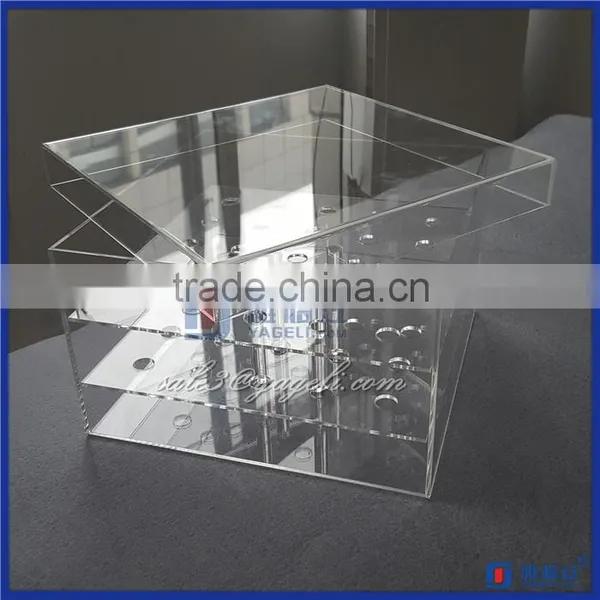 Morden Clear Luxury Acrylic Flowers Box Packaging Box For 25pcs Roses With Custom Logo Quality Choice photo-4