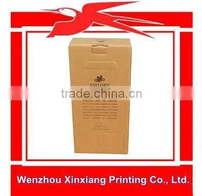 High Quality Kraft Paper Wine Packaging Box