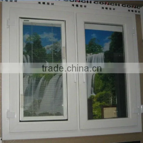 American Style Pvc Windows With Built in Blind, Pvc Casement Windows photo-2