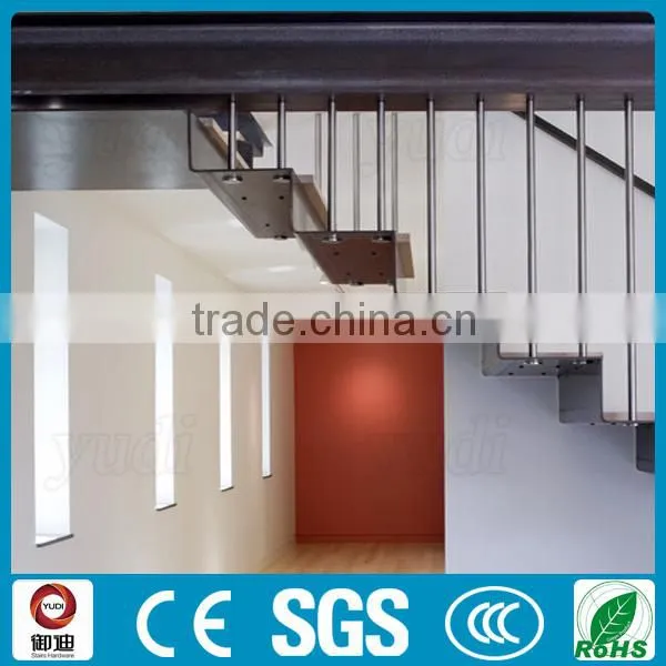 Modern Interior Floatings Used Metal Stairs Wood Staircase photo-6