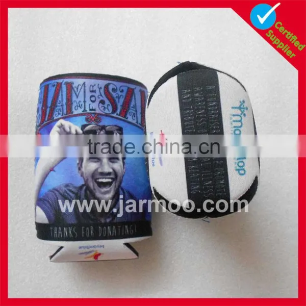 Promotional striped light weight wine glass coolers