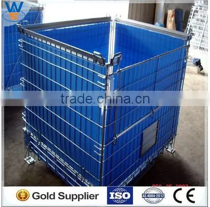 Zinc Plated Steel Welded Wire Mesh Pallet Cage photo-3