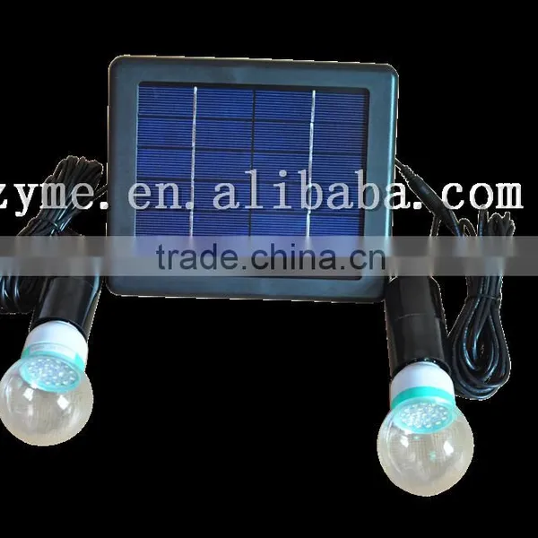 With a Line of Solar LED Light Bulb Indoor and Outdoor Single Dual Lamp Automatic Control and Manual Emergency Lights Household