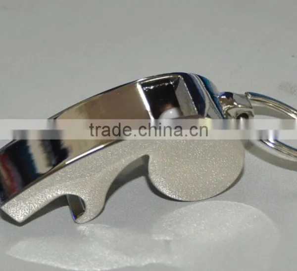 Top Grade Whistle Key Chain, Whistle With Opener / Whistle Bottle Opener photo-2