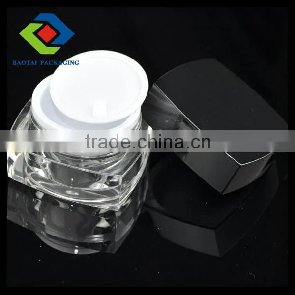 15gm Square Transparent PMMA Acrylic Cream Jars,hot Selling Nice Plastic Mason Jar,cream Container photo-3