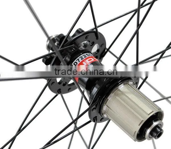 700C Aero 50mm 25mm Carbon Disc Clincher Wheelset Tubeless Compatible, Cyclo Cross Carbon Disc Clincher Wheelset photo-3