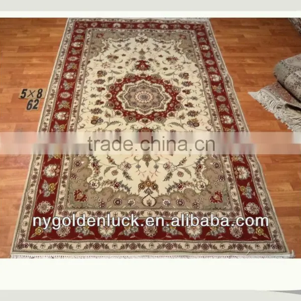 5x8ft Hand Knotted Persian Moslem Prayer Rug