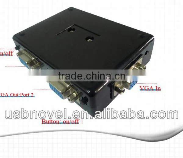 VGA 2 Port Splitter,vga Splitter,2 Ports Vga Adapter in Hight Quality photo-3